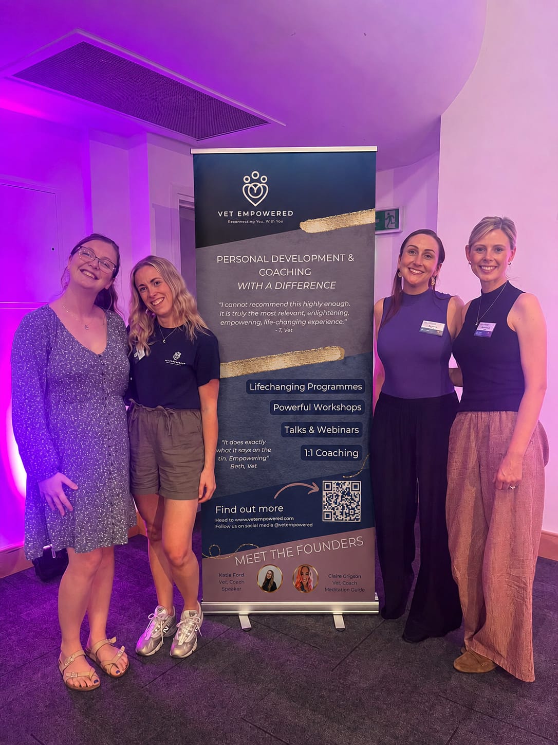 Katie Ford and Claire Grigson at a Vet Empowered event.